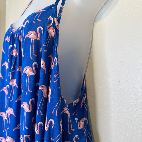M&S Collection | Novelty Flamingo Pattern Beach Swim Coverup Summer Midi Dress - Picture 8 of 16